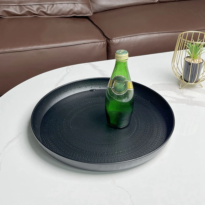 

Круглый поднос, 13 дюймов, сервировочный поднос, роскошный декоративный поднос, поднос для журнального столика, поднос для ювелирных изделий