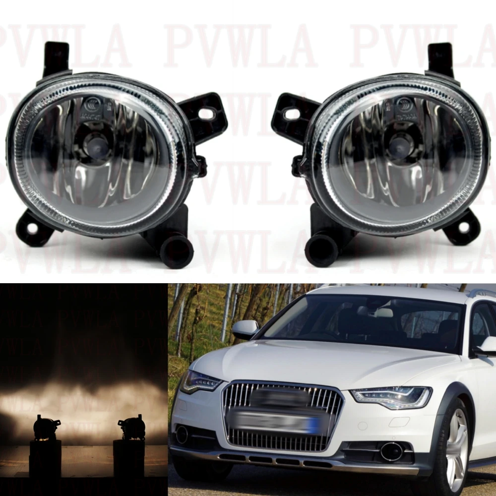 

Pair Front Bumper Fog Lights Lamp With Halogen Bulbs 8T0941699A 8T0941700 For Audi A6 ALLROAD 2013 2014 2015 2016 2017 2018