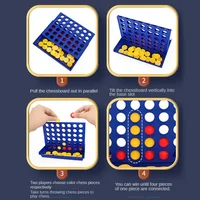 أربعة في صف Bingo Chess Connect Classic Family Board Game Toys لعبة تعليمية ممتعة للأطفال لعبة ترفيهية للأطفال 4