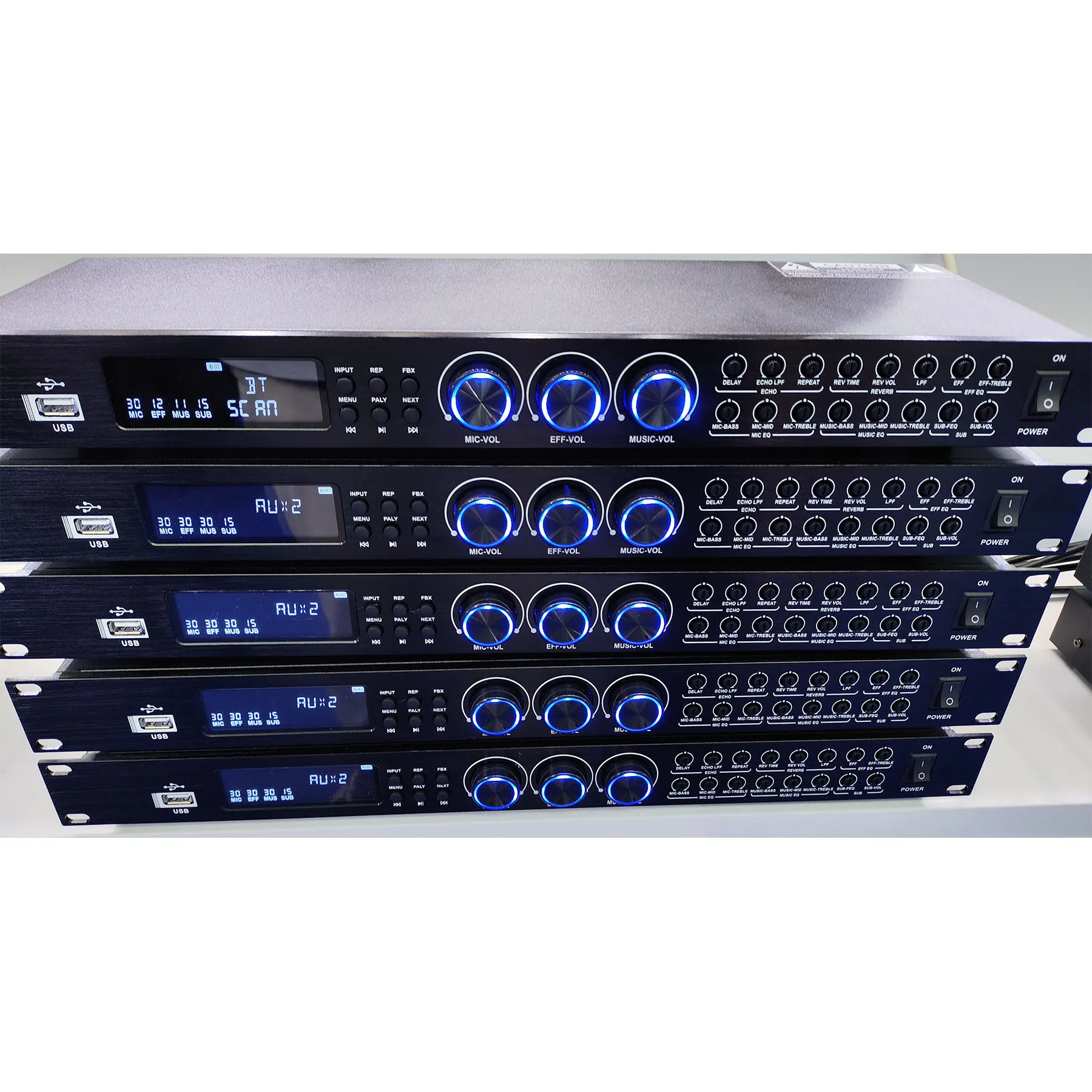 2024 FX50 노래방 사전 효과 KTV 전문 오디오 에코 효과 프로세서, DSP 오디오 프로세서