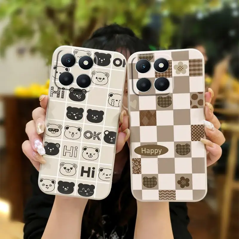 Custodia Per Telefono Anti-Caduta Con Protezione Antiurto Dell'Obiettivo Per Fotocamera Honor X6A All Inclusive Skin-Friendly Feel