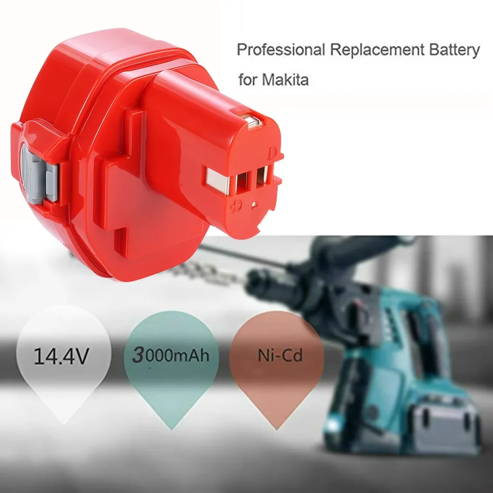 Exmate Batteria 14,4V 4,0Ah Per Makita PA14 – Autonomia Extra Per I Tuoi Utensili Preferiti