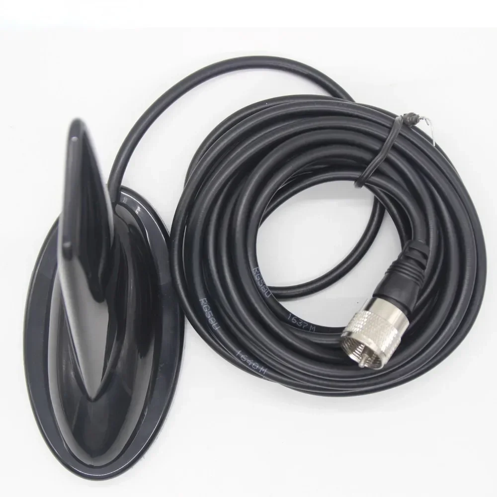 PL-259 to N SMA BNC Shark Fin Design VHF UHF 144/430Mhz Dual Band Antenna for QYT KT-7900D 8900 BJ-328 BJ-318 BAOFENG