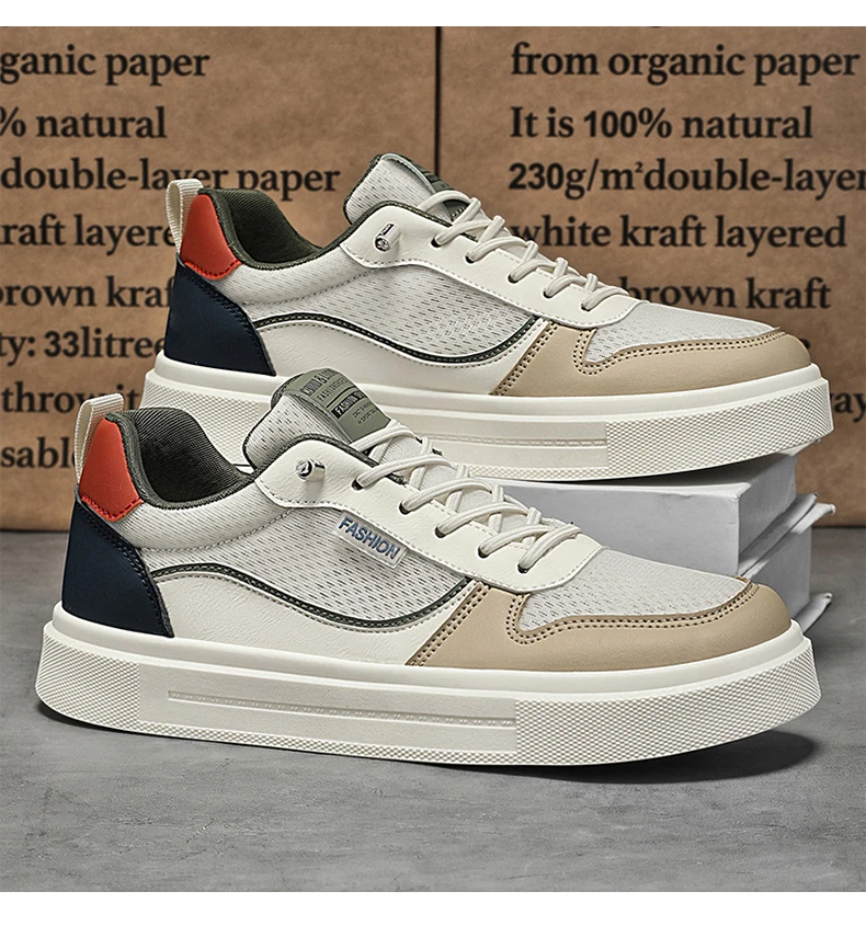 Scarpe da skate estive da uomo in mesh traspirante_voghion.com