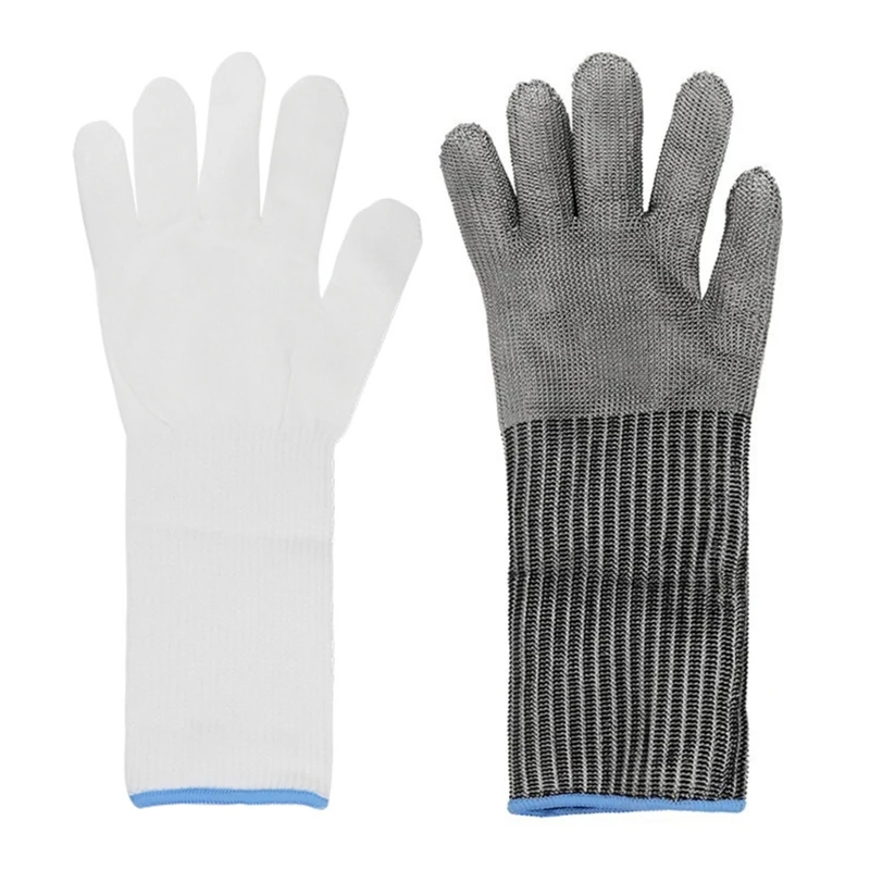 G5T5 Cut Resistant Glove Stainless Steel Mesh Metal Glove Cutting Glove for Butchers Cutting 3