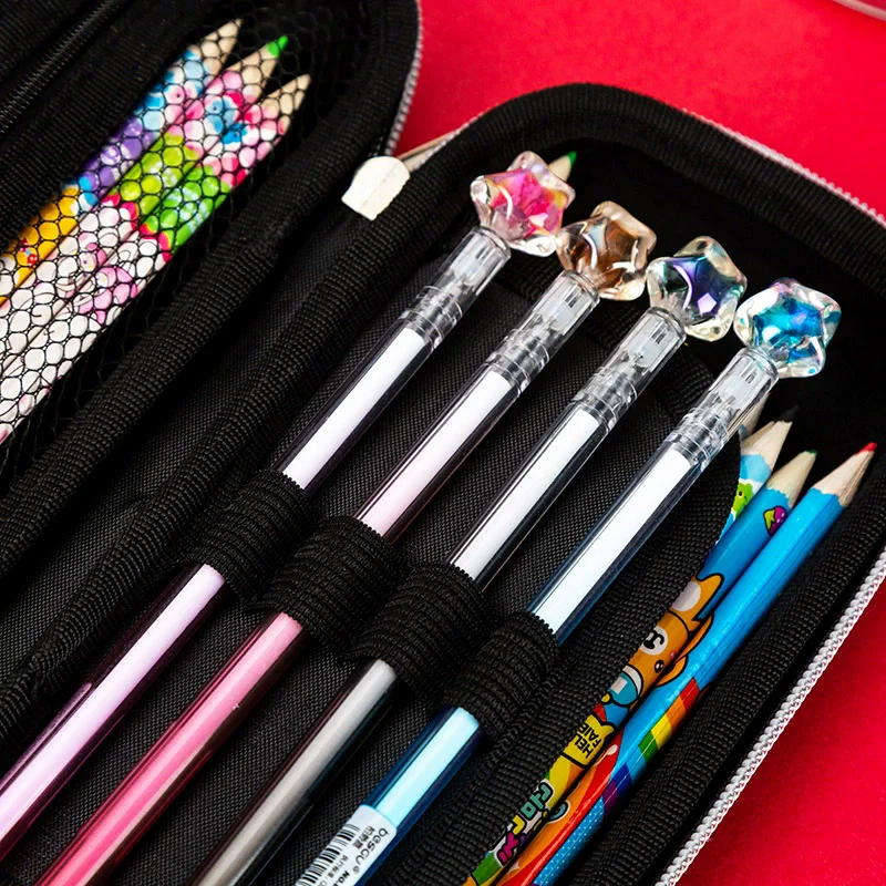 1pc Car Styling Pencil Bag Student Children's 3D Pencil Box Sports Car Stereoscopic Bag Large Capacity Creative Stationer