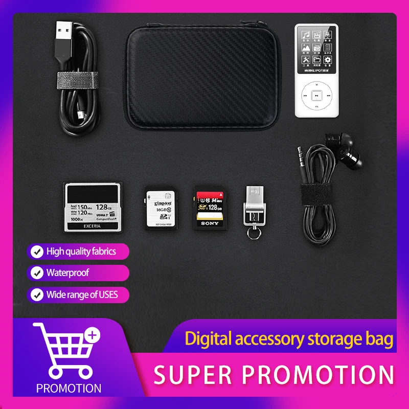 Eva Zipper Bag Mobile Phone Charger Protection Large Bag Mobile Hard Disk Bag U Disk Data Cable
