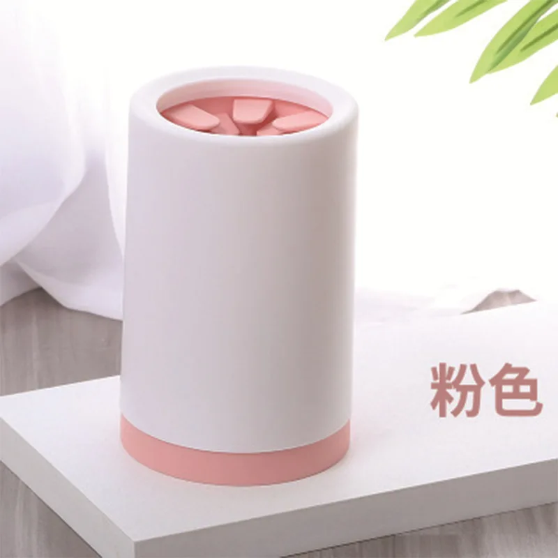 Pet semi-automatic manual foot washing cup, quick cleaning foot washing device, portable semi-automatic silicone cu