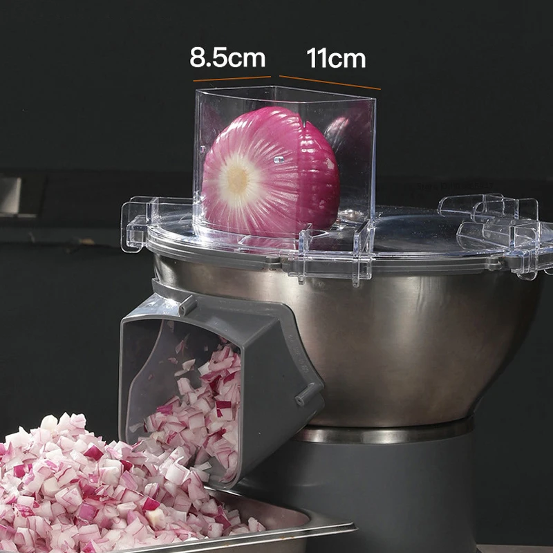 110V/220V Electric Dicing Machine Automatic Vegetable Cutter Potato Dicer Commercial Dicing Machine Fruit Carrot Dice Cutter 2