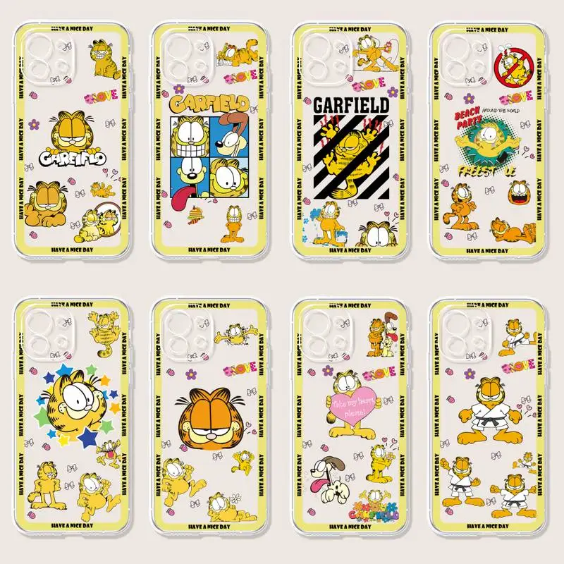 Bandai Милый Забавный мультяшный Garfield Cat Чехол для телефона Samsung A30 A21 S A12 A51 A52 A71 A70 A50 A40