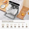 Countertop Dishwasher, 6 Programs Portable Dishwashers with 5L Built-in Water Tank, No Hookup Needed, Baby Care 6
