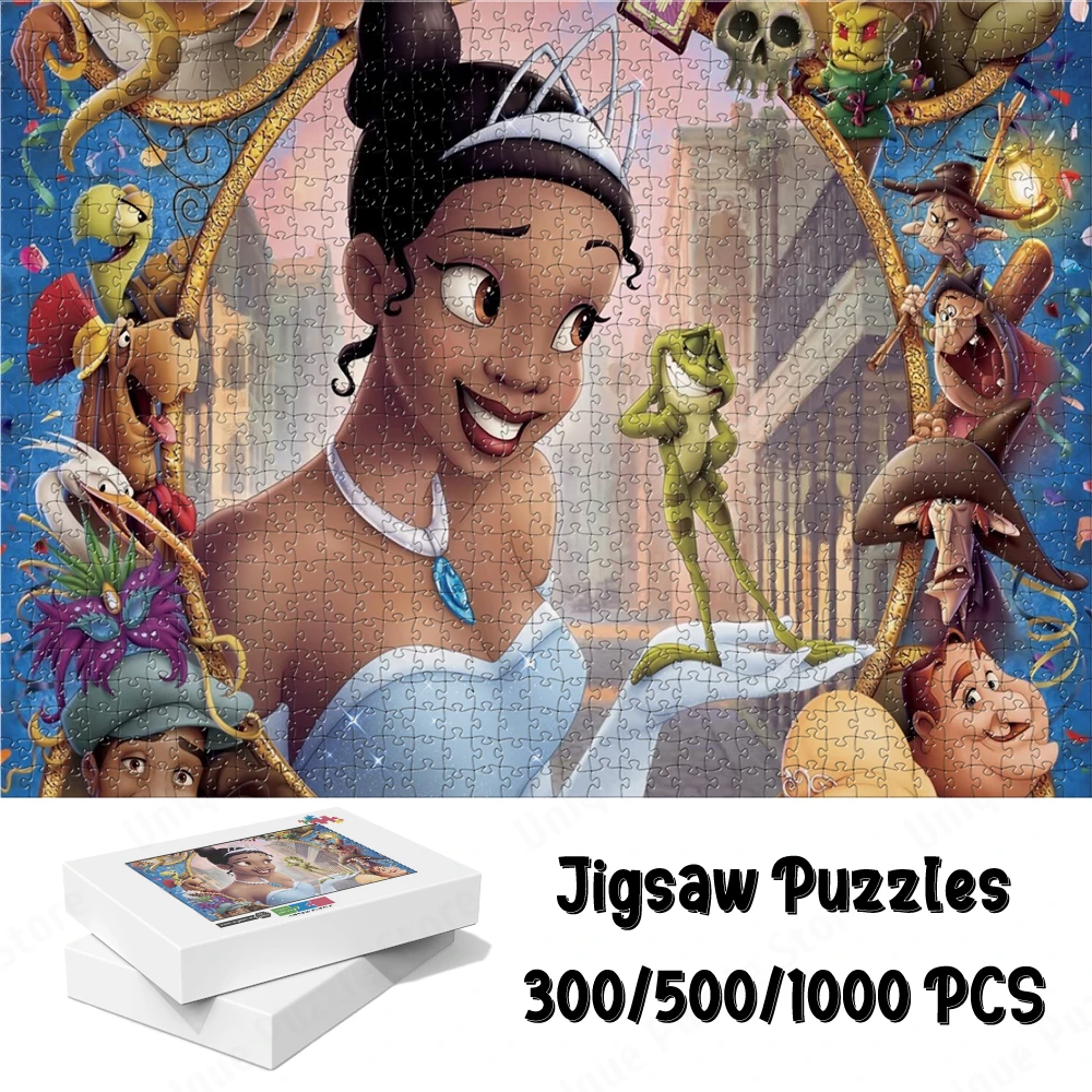 Disney Princess Jasmine Large Adult Jigsaw Classic Disney Character Games and Puzzles Cartoon Series Collection Educational Toys