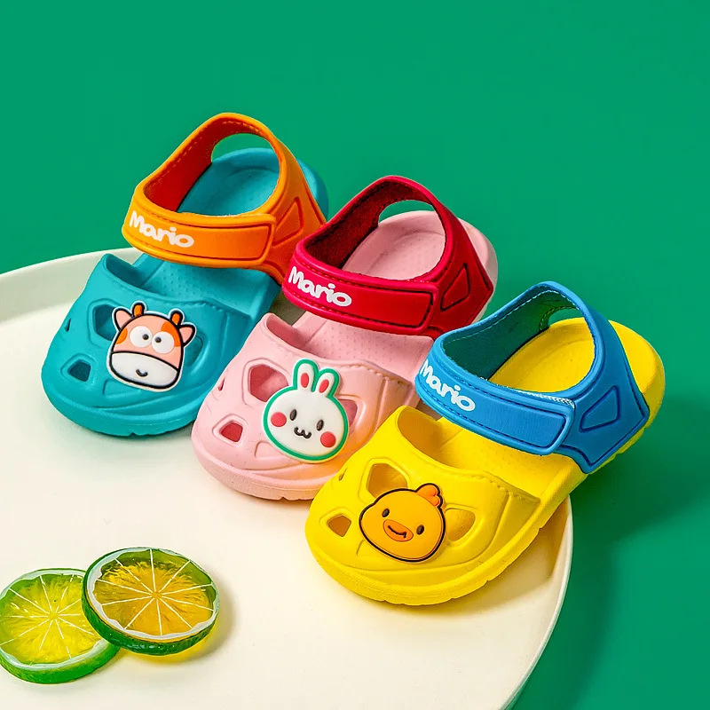 Children's Sandals Slippers Summer Korean Style Baby Beach Shoes Pump Girls' Sports Children's Hole Shoes