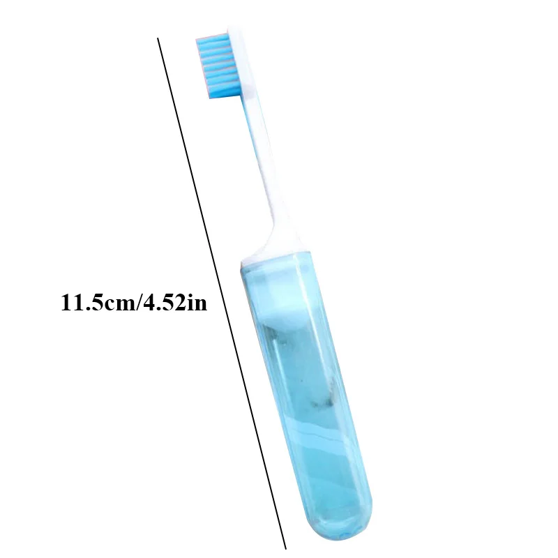 1Pc Travel Portable Folding Toothbrush Super Soft Bristle Toothbrush Fold Travel Camping Hiking Outdoor Easy To Take Teethbrush
