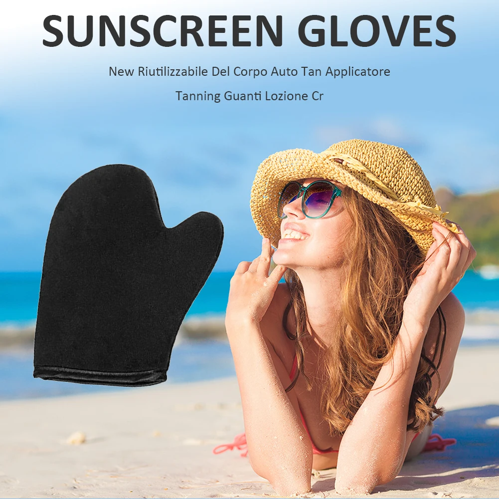 Reusable Self Tanner Glove Mitts for Skin Care