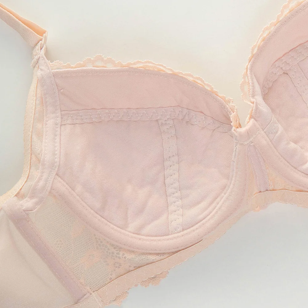 Lace Bras for Women Push Up Thin Bralette Gathered Invisiable Underwear Breathable Sexy Intimate Wireless Lingerie Brassiere