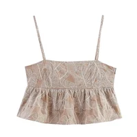 Women Two Pieces Pants Sets 2025 New Fashion Embroidery Crop Top + Trousers Women's Suit Casual 2 Piece Set Woman Outfits - Image 2