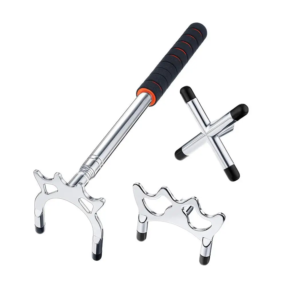 

Retractable Billiards Pool Cue Stick Bridge Telescopic Replacement Silver
