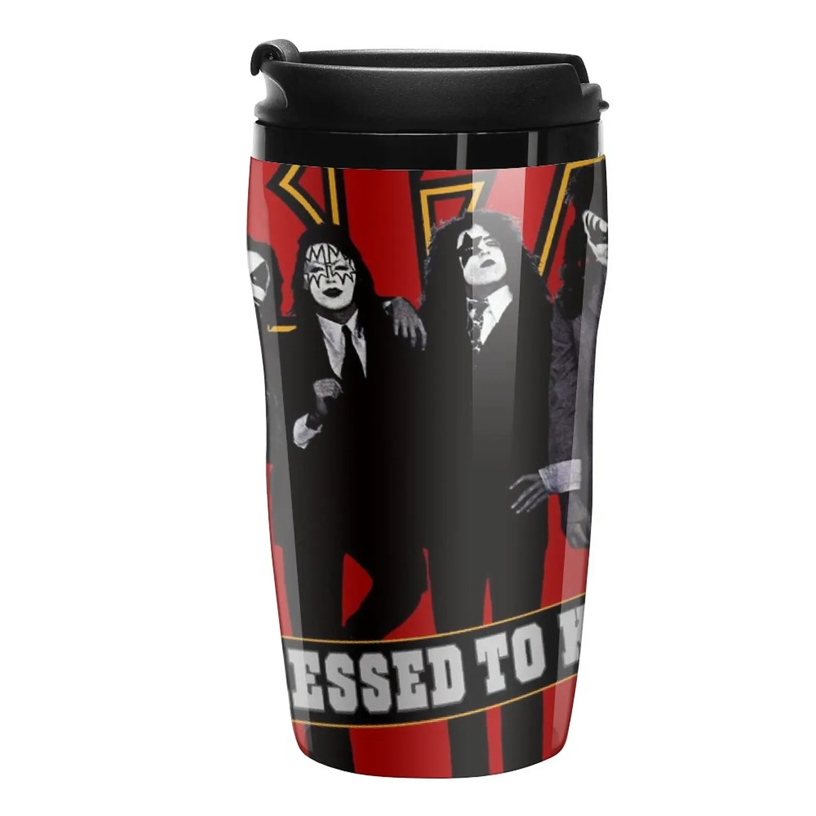 

KISS  the Band - Dressed to kill in Red Travel Coffee Mug Luxury Coffee Cup Set Coffe Cup Cup Set Of Coffee