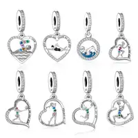 FC Jewelry Fit Original Pan Charms Bracelet 925 Sterling Silver Love Swimming Swimmer Bead For Making Coach Daughter Berloque 1