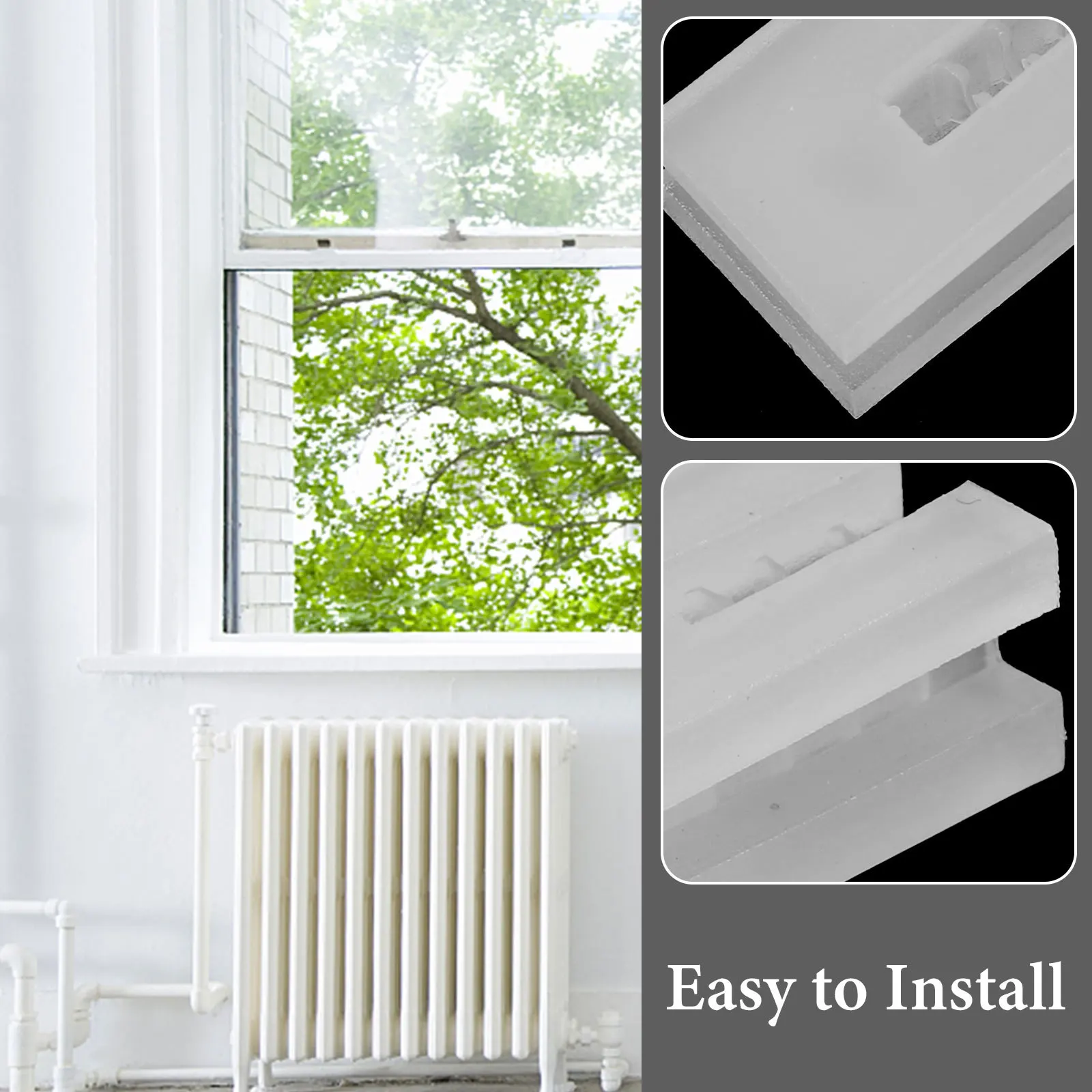 10pcs Radiator Bracket Cover Plastic Reusable Inserts Plate Radiator ...