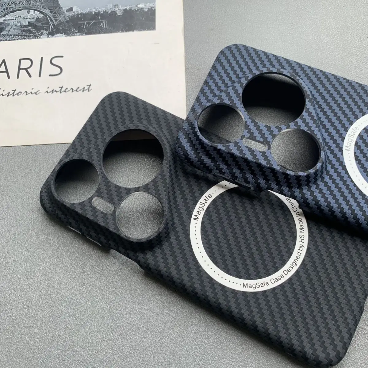 Premium Carbon Fiber Texture Magnetic Ultra-Thin Hard Case Cover