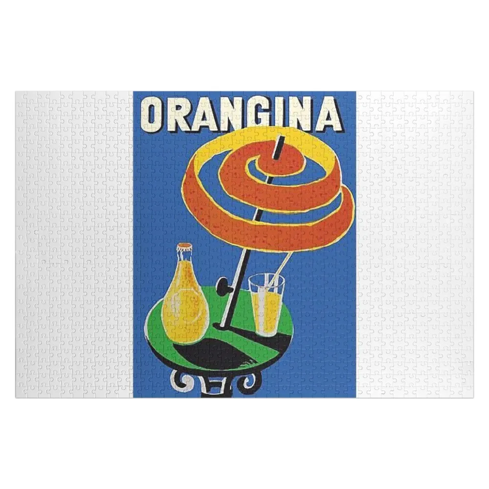 

Orangina Sparkling Soda - Umbrella Ad Poster Jigsaw Puzzle Wooden Jigsaws For Adults Personalized Wooden Name Puzzle