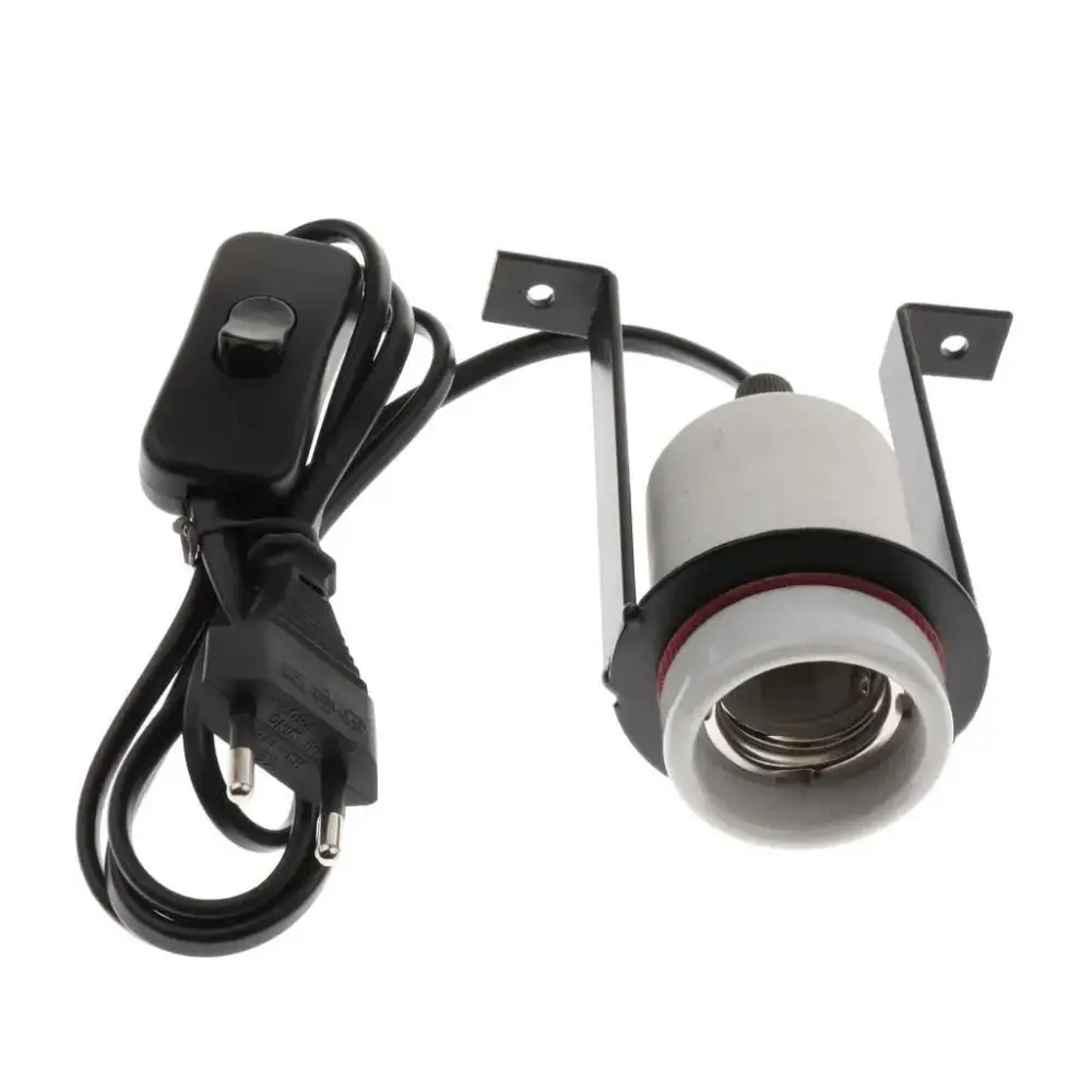 E26/E27 Reptile Ceramic Light Holder Timeable Energy Saving Lizard Turtle Lamps Shade Lightweight Turtle Amphibian Lamp Holder