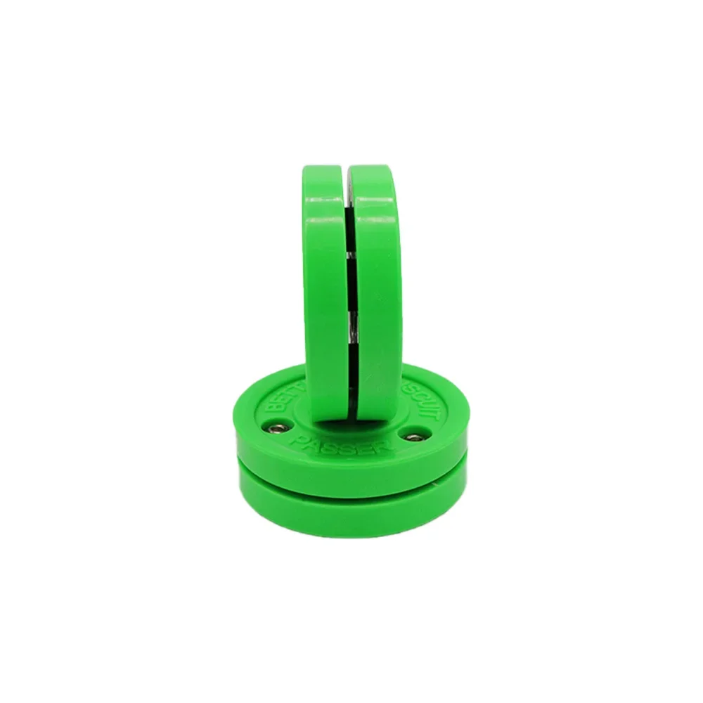 1/2/3pcs Ice Hockey Training Puck Green Biscuit Roller For Street Recreational Hockey Practice