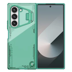 Nillkin Iceblade Magnetic Transparent Protective Case with Metal Support for Galaxy Z Fold 6 (Green No Magntic)