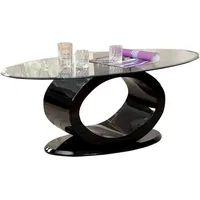 Contemporary Glass Top Coffee Table, 54" x 17.75" x 26.25", mesas de centro para sala  coffee table 2