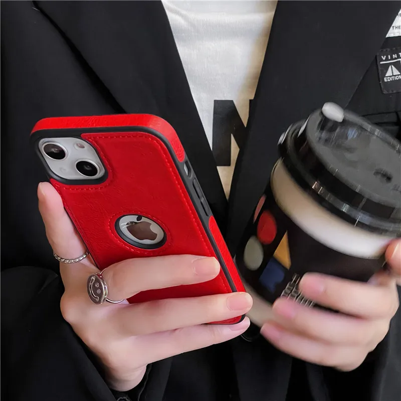 cool iphone 11 Pro Max cases Solid Color PU Leather Phone Case For iPhone 13 11 12 Pro Max XR XS Max X 7 8 Plus 12 Mini 11 13 Shockproof Slim Soft Back Cover iphone 11 Pro Max leather case