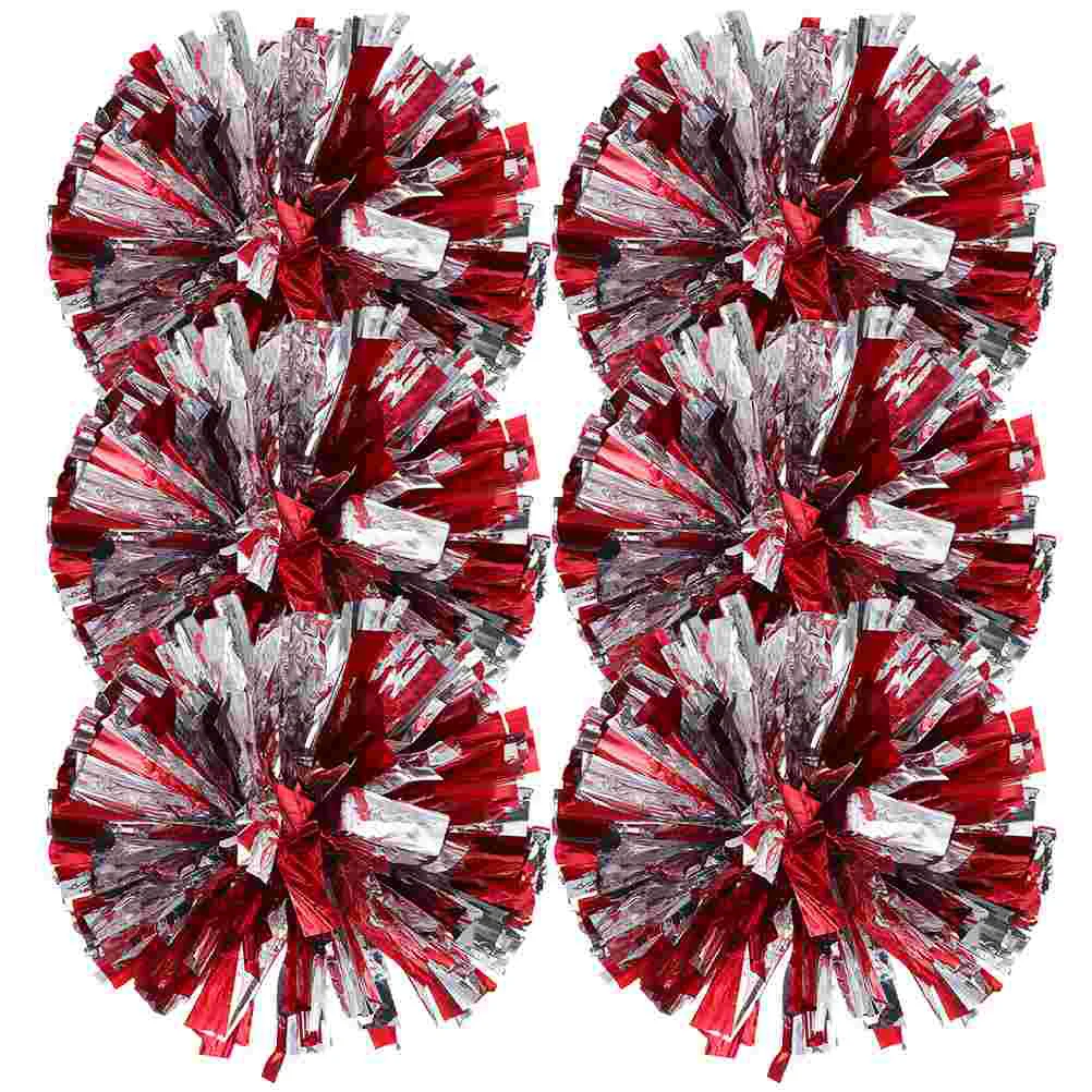 

6 Pcs Cheering Pom Pomsleading Hand Flower Kids Cheering Pom Poms Accessory Pompoms Cheering Pom Pomsleaders Dance Spirited