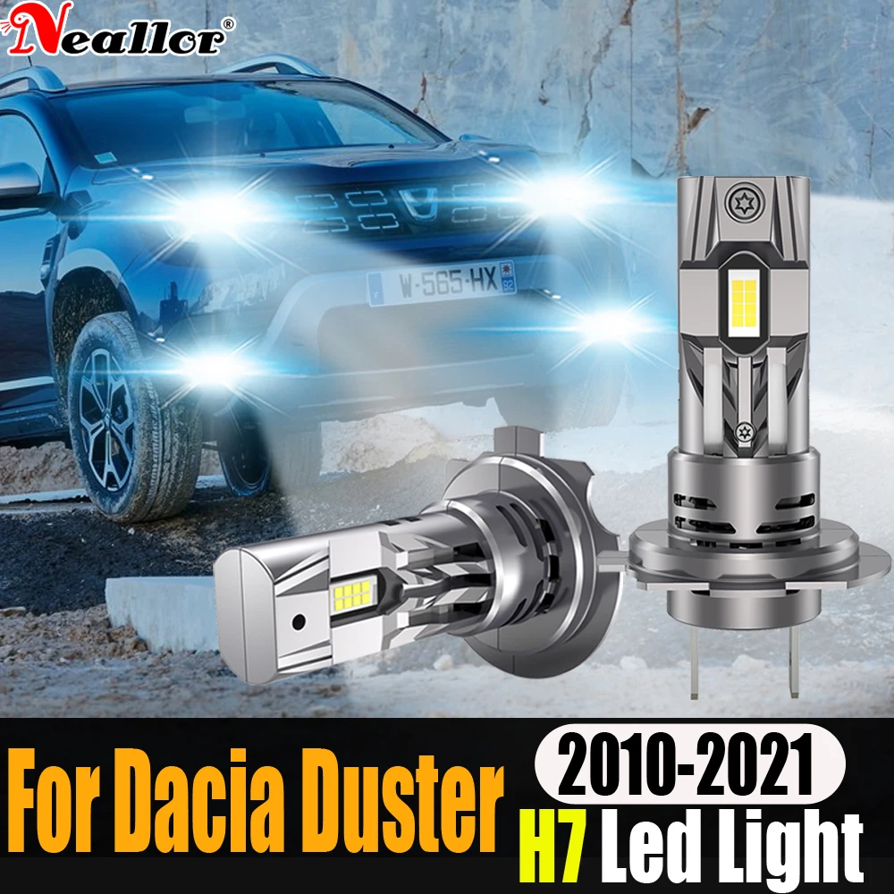 2x H7 Led Canbus No Error Headlights White Lights Diode Bulb 12v