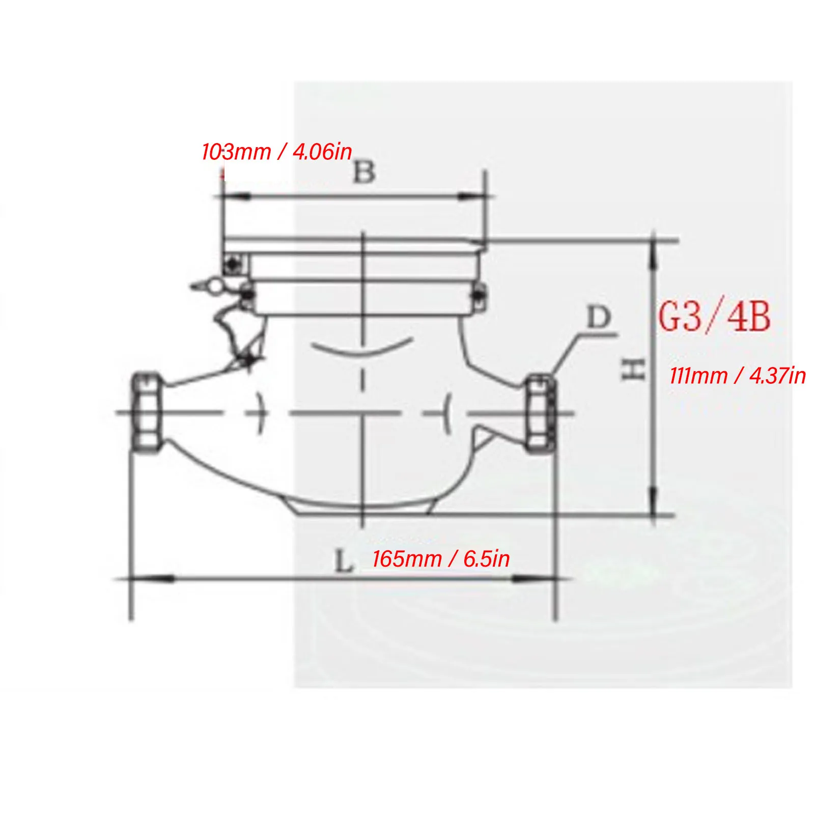 Water Meter Dry DN15 15mm Magnetic Coupling Transmission Corrosion Resistant Indoor Outdoor