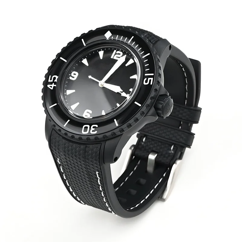 Enhanced Silicone Waterproof Sport Watch Strap for Men - Soft and Durable Wristband Accessory