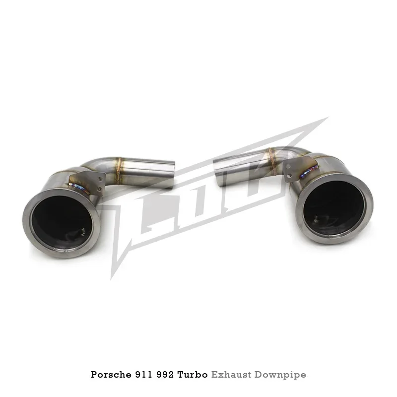 Head Section High flow Pipes branch downpipe Exhaust Pipe with catalyst For PORSCHE 911 992 Turbo S -