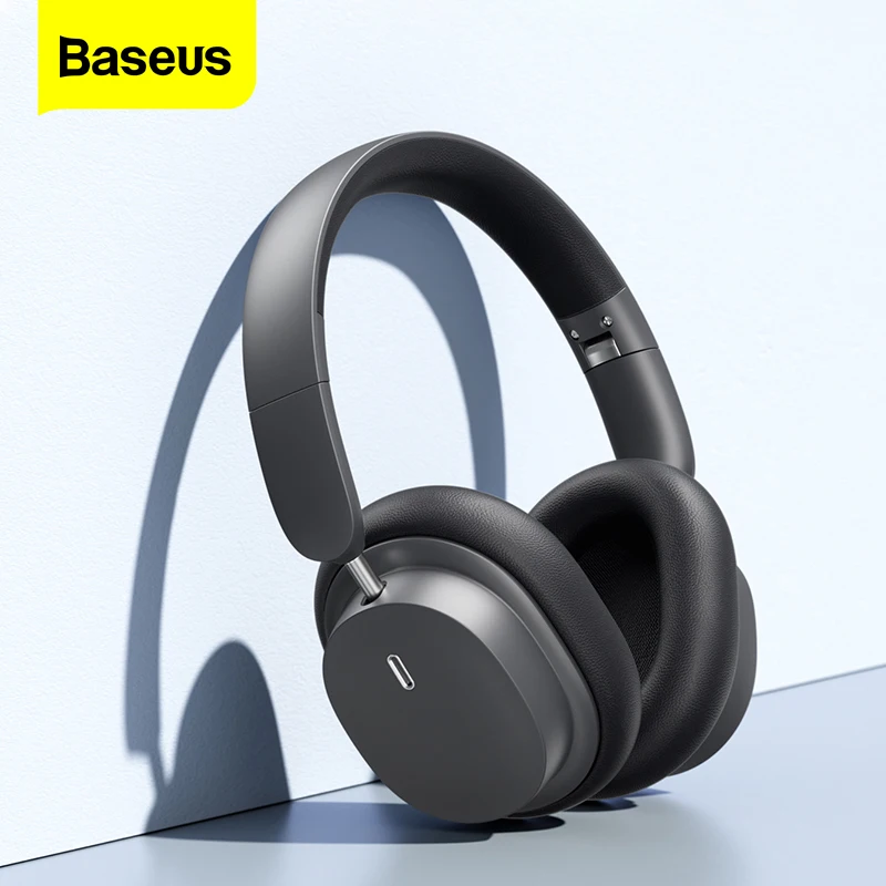 Baseus Bowie D05 Fone de Ouvido sem Fio Bluetooth 5.3 Fones de Alta Fidelidade Estéreo Dobrável sem Fio com Fio Dual Use Headphones
