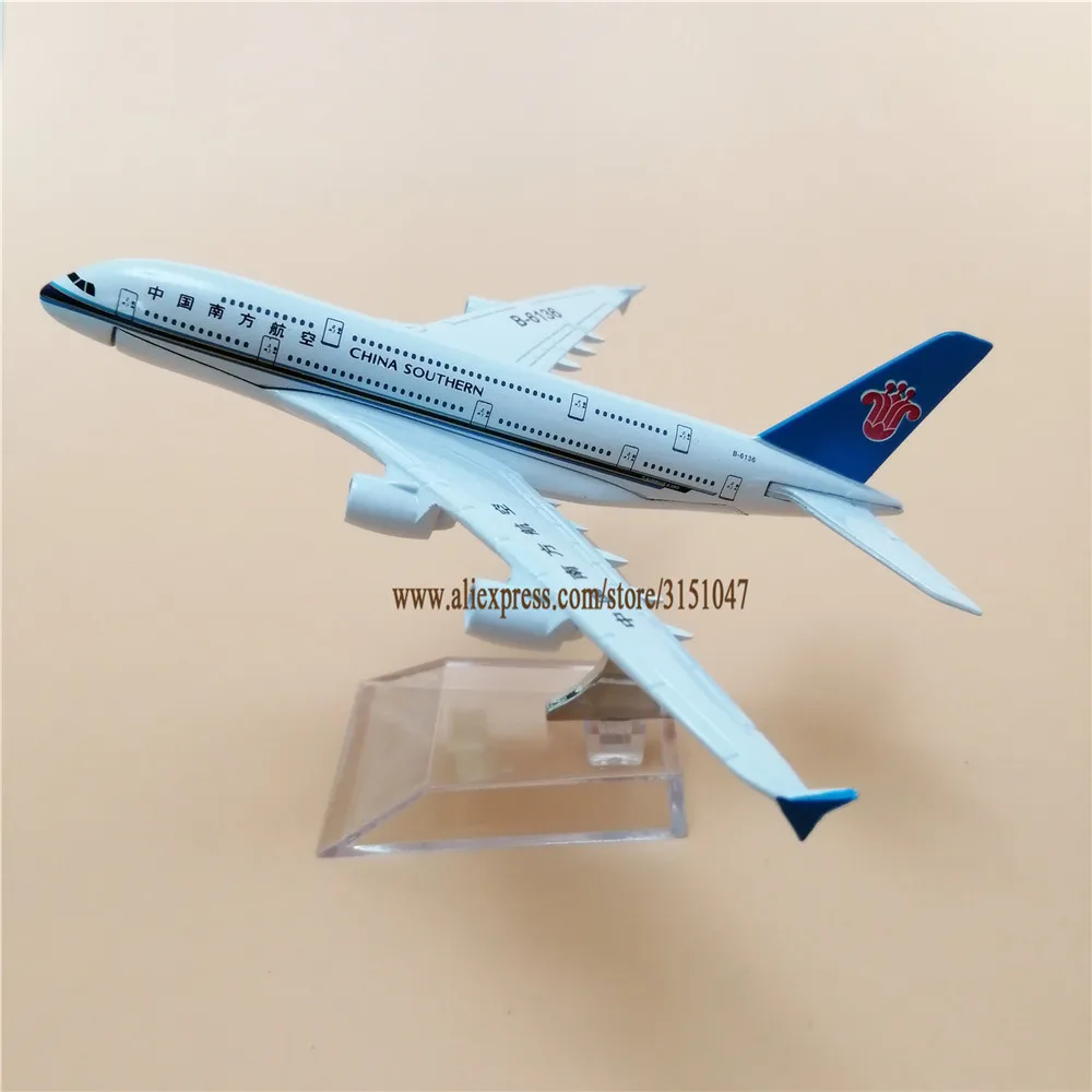 16cm Alloy Metal Air China Southern Airlines Plane Model Airbus 380 A380 Airways Airplane Aircraft Mode | Дом и сад