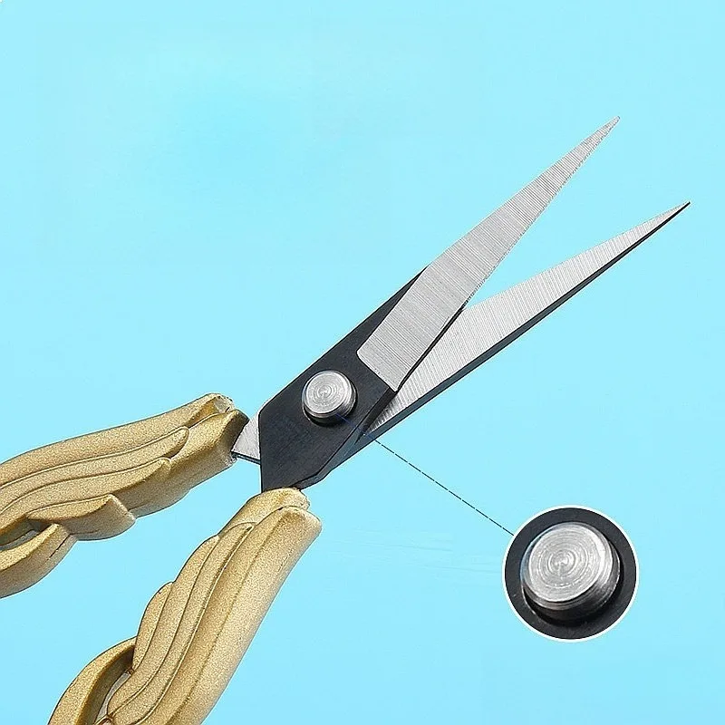 복고풍 고급 뾰족 가위, 가정용 자수, 수공예, DIY 및 사무용 스테인리스 스틸 도구