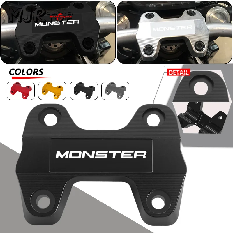 Motorcycle monster821 Handlebar Riser Up Back Move Support Bar Handle Riser Mounting Clamp For Ducati Monster 821 MONSTER 821