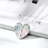 2Pcs Cute Gradient Butterfly Magnet Necklace for Women Korean Fashion Broken Heart Clavicle Chain BFF Best Friends Jewelry Gifts 3