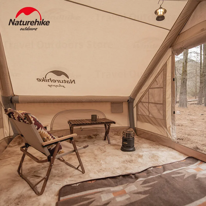 Naturehike 6.3 インフレータブルコットンテント 3-4 人屋外旅行