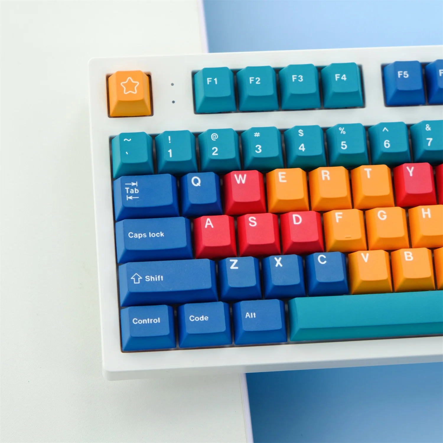 Chaves Conjunto Gmk Cor Painéis Keycaps Pbt Tintura Sublimação Chave Tampões Cherry Perfil Keycap para Keychron q1 q2 k2 Anne Gk64 Poker 129 - Imagem 2