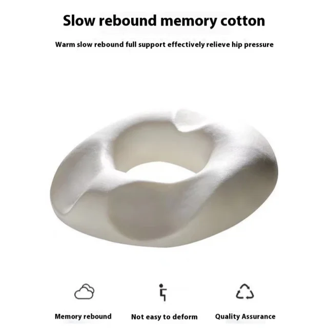 Coussin de siège pour hémorroïdes, oreiller en forme de beignet pour la douleur au coccyx, coussin de siège en Gel pour sciatique et les maux de dos, coussins de soutien lombaire Offi 5