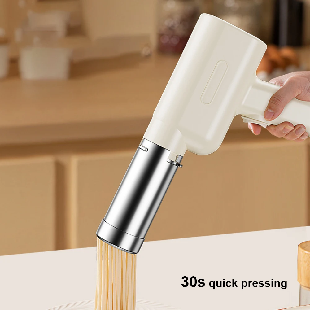 USB Rechargeable Manual Spaghetti Noodles Machine Make Authentic Homemade Noodles Electric Pasta Maker Noodle Making Machine