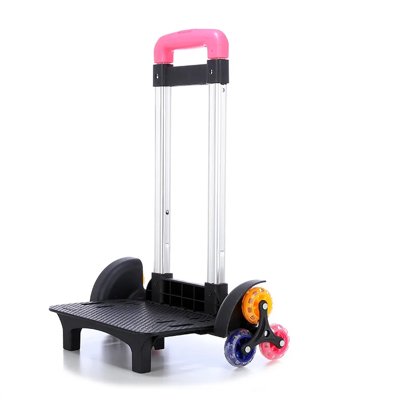 Kids Backpack Pull Rod Trolley Wheels Children School Bag Accessories Tie Rod Stator Students Climb Stairs 6 Wheels Bags Parts