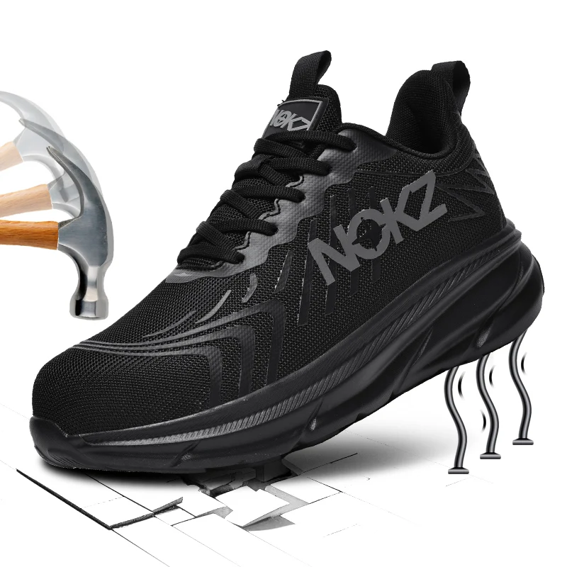 New Safety Boots Men Work Sneakers Indestructible Shoes Steel Toe Protective Boots Anti-smash Anti-puncture Work Safety Shoes - 2