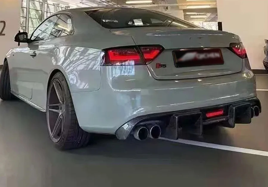 For Audi A5 S5 Coupe 2009-2011 Sports Carbon Fiber Back lip Car Bumper Diffuser Rear Splitters Car Accessories body kit