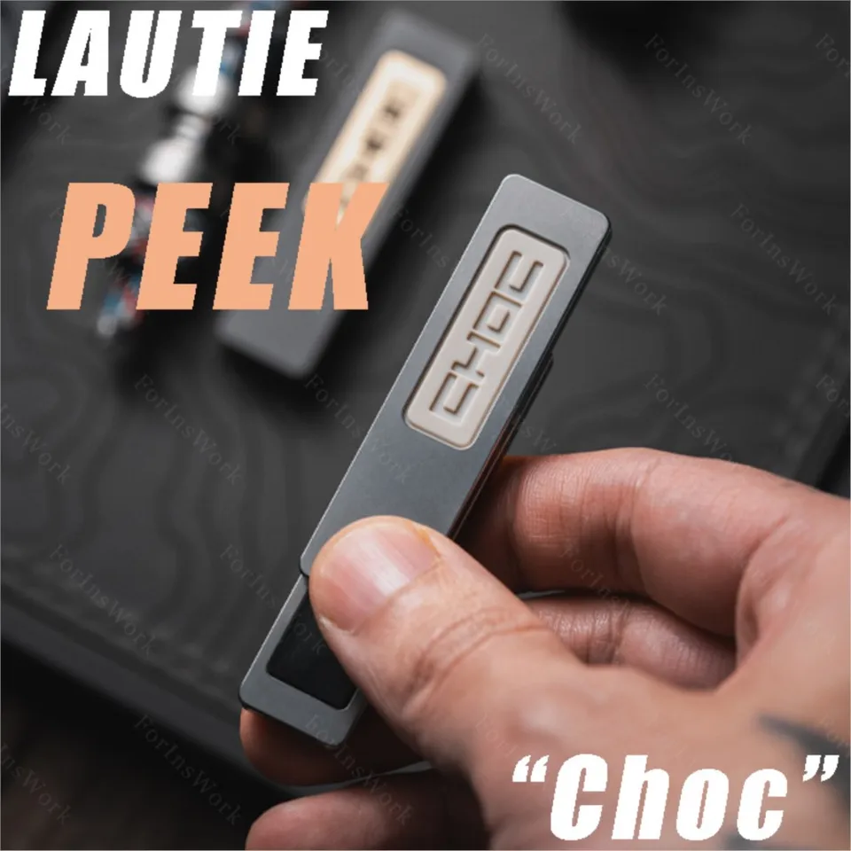 「正規品」Lautie Choc フィジェットトイ　EDC PEEK+SS製 LAUTIE PEEK Choc メカニカルプッシュスライダー SpyWars シリーズ